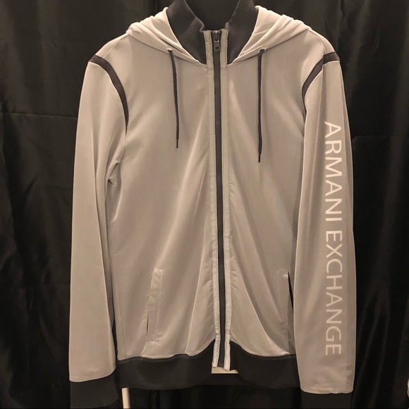 armani exchange reflective hoodie